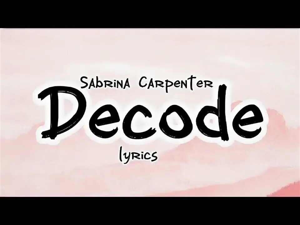 Decode текст. Параморе декоде текст.