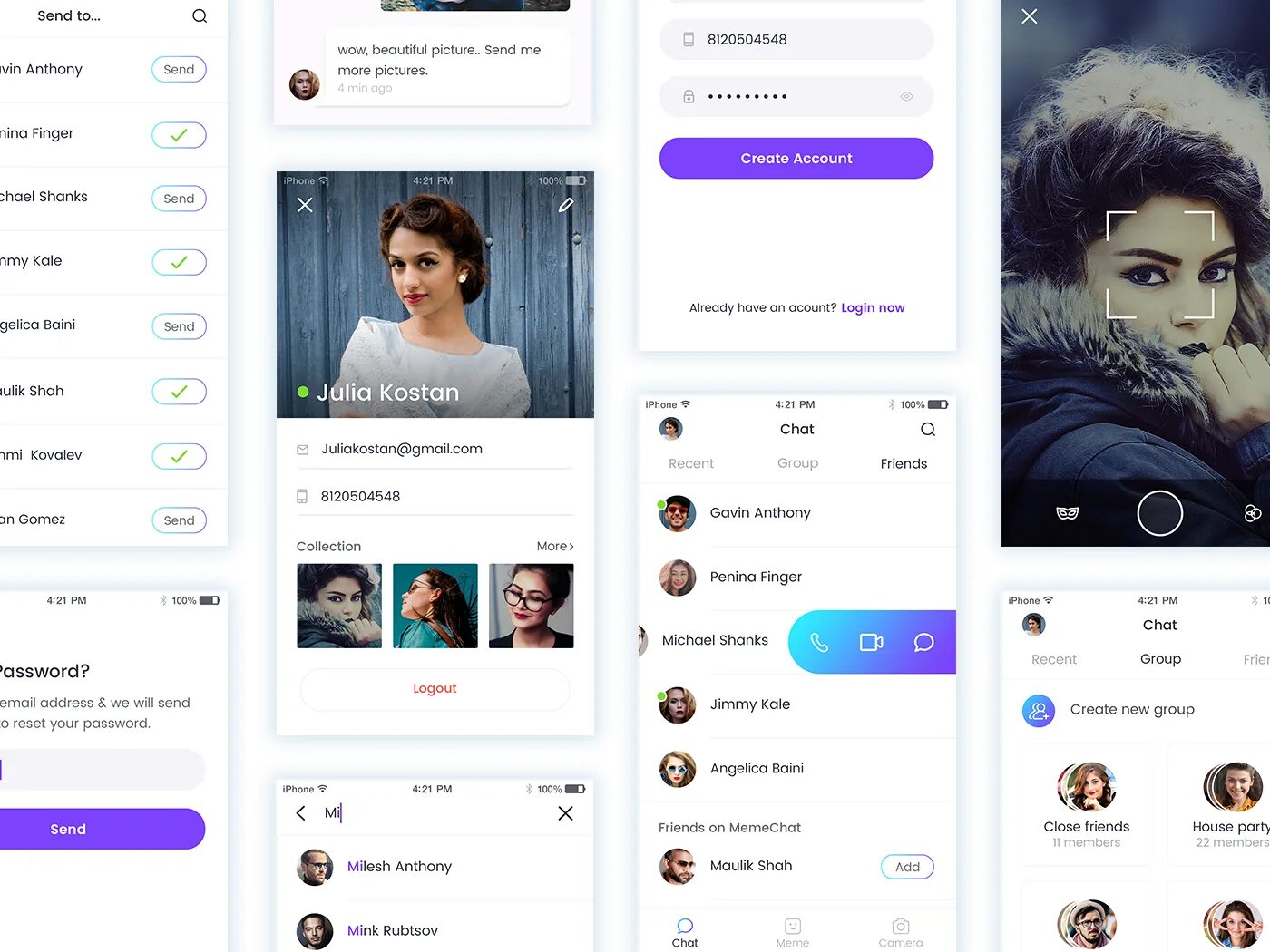 Send user. Чат груп. chat profile. user profile with chat ui. profile user in chat design.