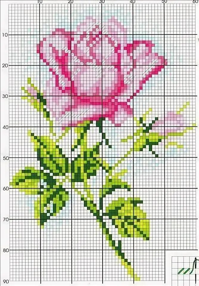 ♥ Meus Gráficos De Ponto Cruz ♥: Flores Вышитые крестиком цветы, Схемы вышивки к
