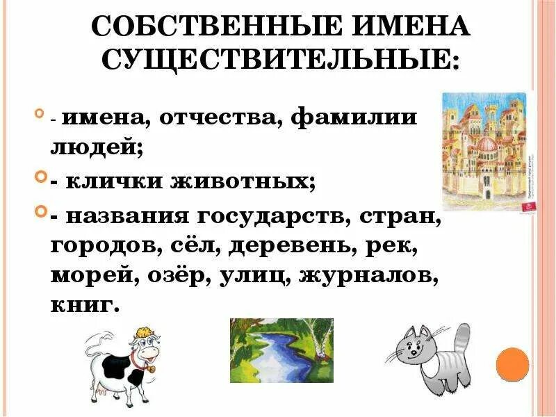 Имя существительное собственное и нарицательное 2 класс. Собственные имена существительные. Правописание собственных и нарицательных имен существительных. Имена собственные.