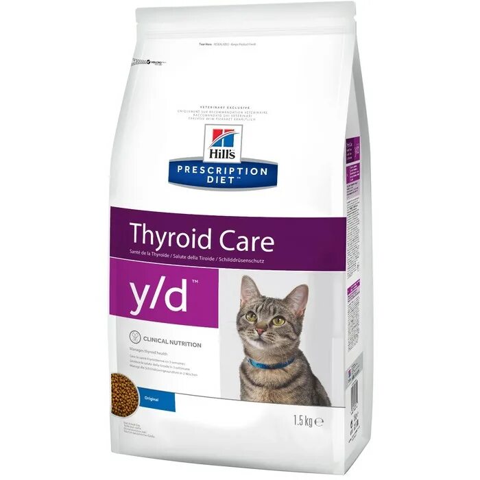 Артикул: 33622 корм Hill's Prescription Diet y/d Thyroid Care. Корм Хиллс c/d для кошек 1,5кг. Корм Хиллс y/d для кошек. Hill's Prescription Diet y/d Feline. Альфапет для стерилизованных корм