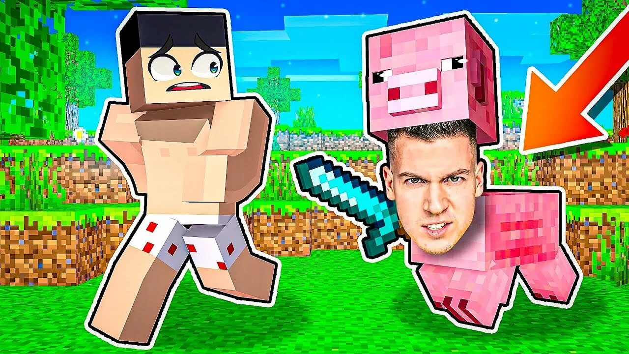 Minecraft владус и леня. ВЛАДУС а4.