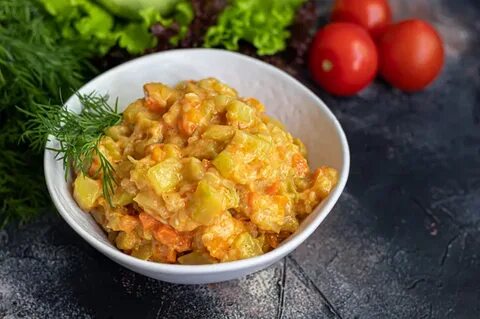 Кабачково овощная икра