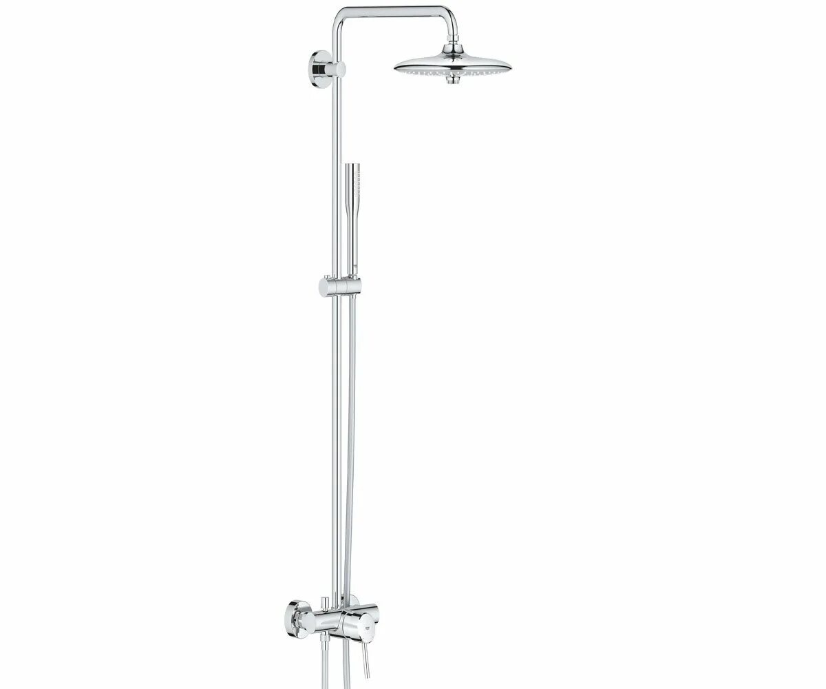 Душевая система euphoria 260. Душевая стойка grohe euphoria concetto 23061002. душевая система grohe 23061002. душевая система grohe euphoria 260 concetto со смесителем, хром (23061002). душевая стойка grohe 23061002.