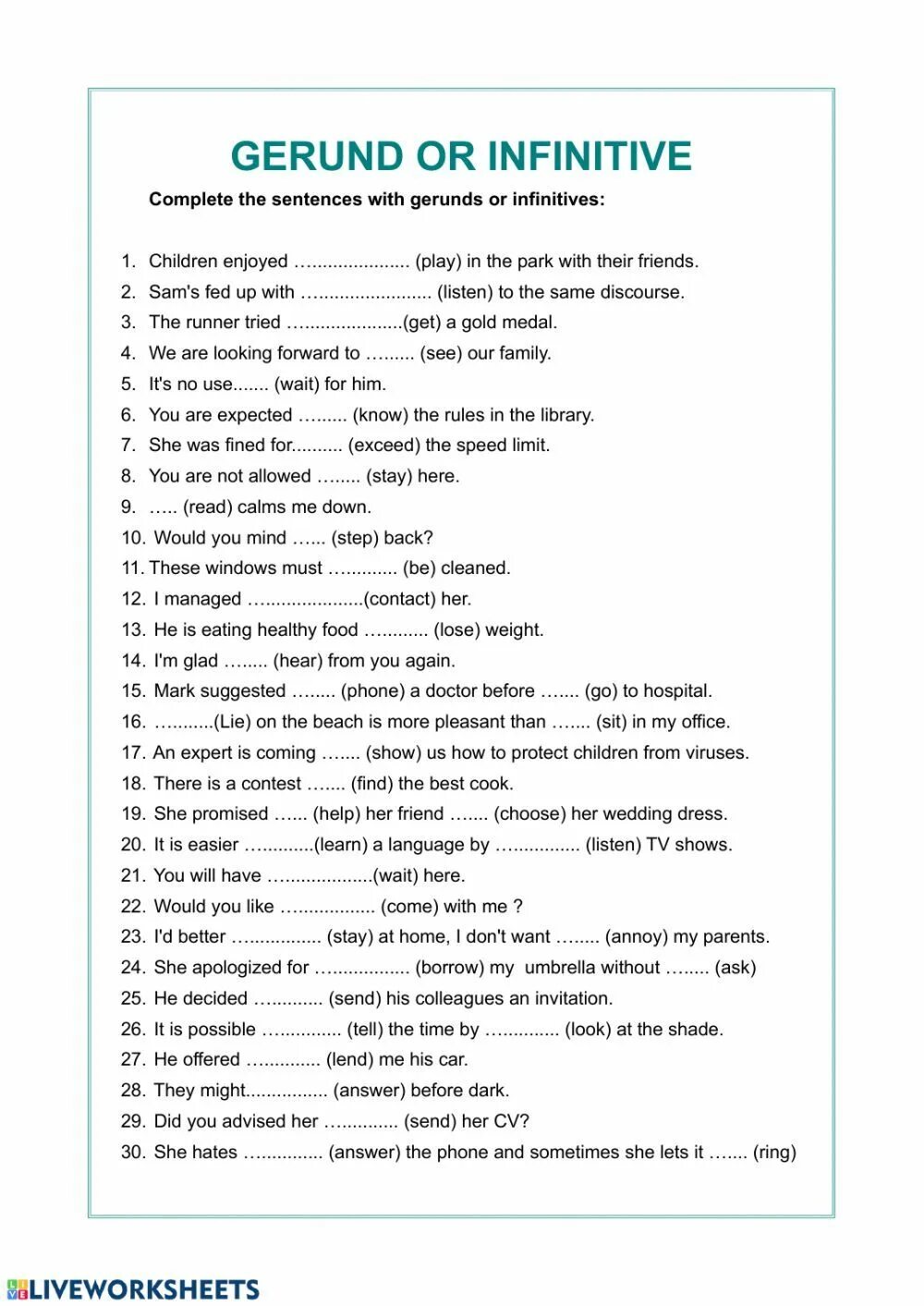 Герундий и инфинитив Worksheets. Gerund and Infinitive таблица. Задания на инфинитив и герундий в английском языке. Задания на герундий и инфинитив. Complete the sentences using gerunds