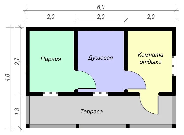 Планы бани 4х5, 3х4, 4х6 и другие: мойка и парилка отдельно и вместе, фото плани