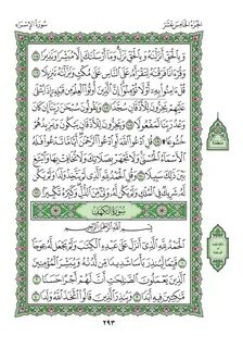 Quran: 17. Al-Isra سورة الإسراء - Style: 5 - Page: 293 - القرآن الكريم