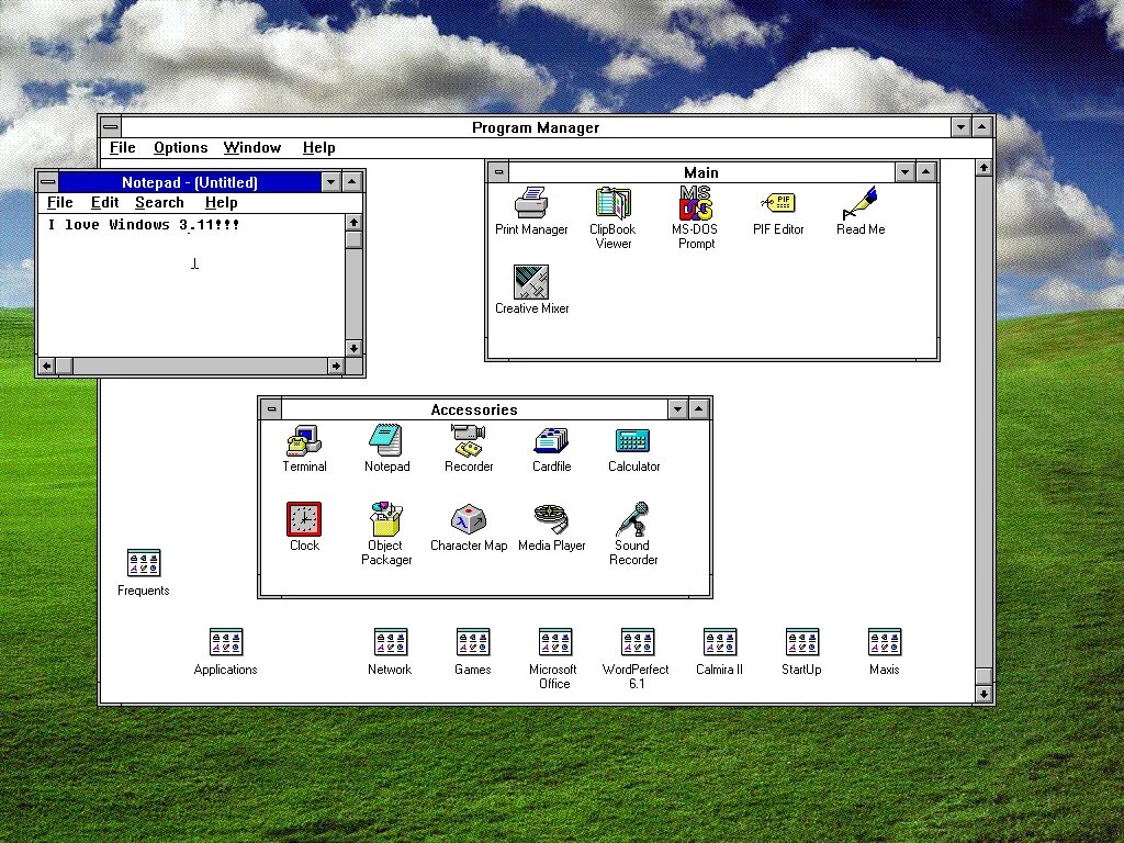 Windows 11 игровая. Изображение интерфейса ОС Windows for Workgroups 3.11.. Windows NT 3.11. Windows 3.11 Simulator. Операционная система Windows 3.1 3.11.
