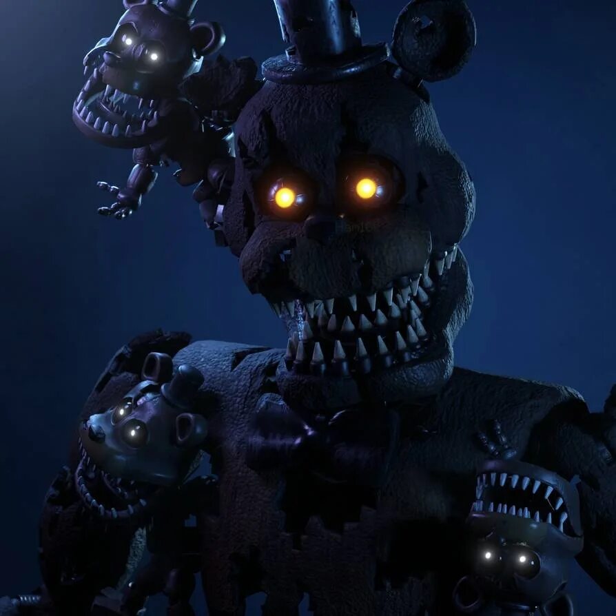 4 часть кошмары. FNAF кошмарный Фредди. АНИМАТРОНИКИ кошмарный Фредди. FNAF 4 кошмарный Фредди. Кошмарный Фредди из ФНАФ 4.