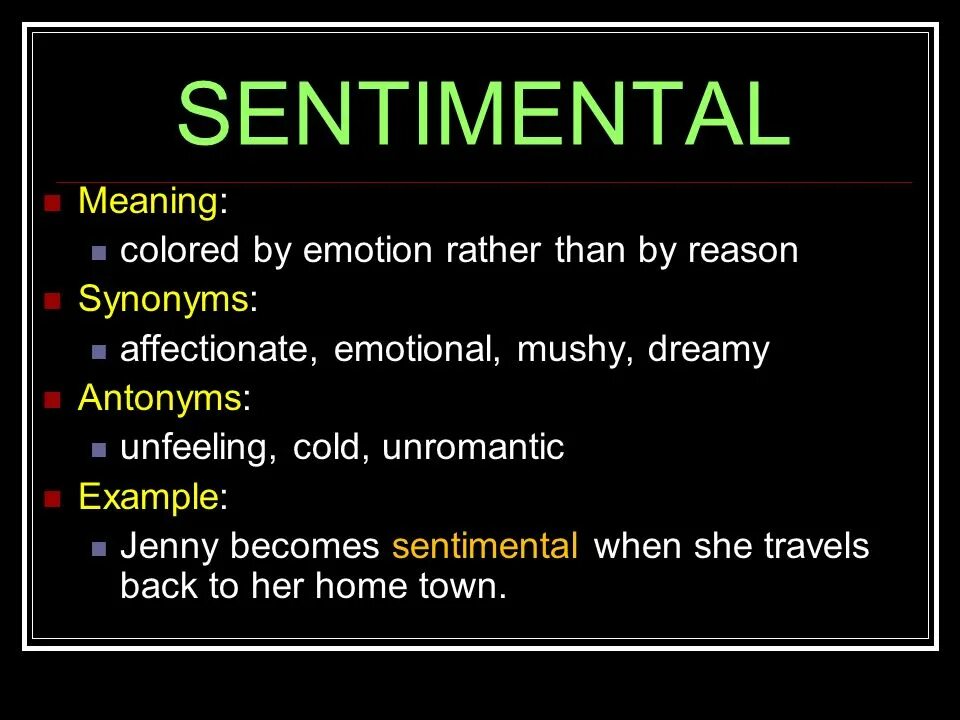 Sentimental meaning. Sentiments перевод. Reason synonyms. Mushy meaning.