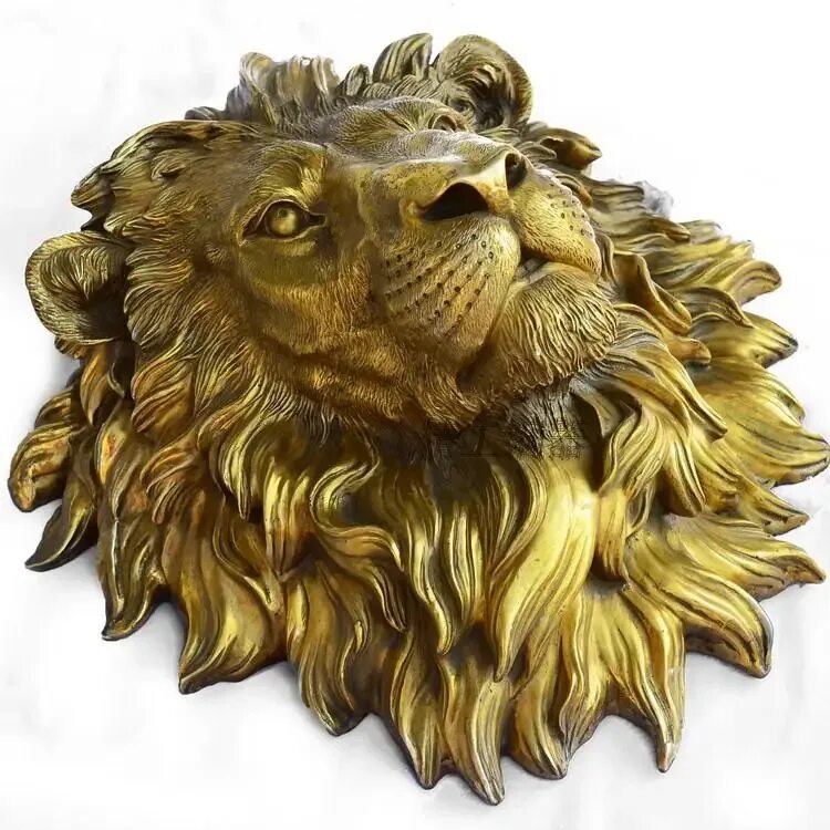 Украшать львов. Лев голова н- 55см бронза. Голова Льва металлическая. Бронзовые головы животных. Голова Льва скульптура.