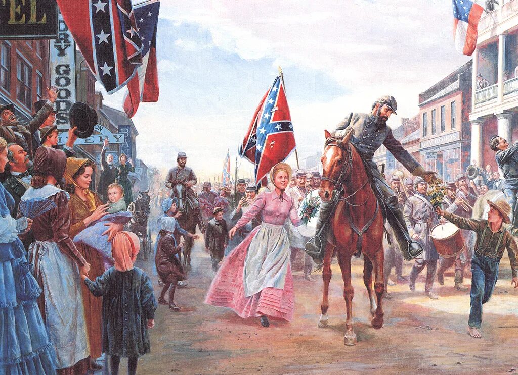 После победы республиканцев. Южане КША. США Конфедераты 19 век. Реконструкция Юга 1865-1877.