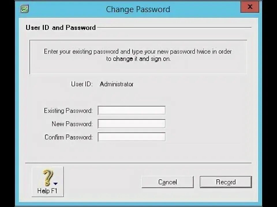 Existing password. Jenkins admin password.