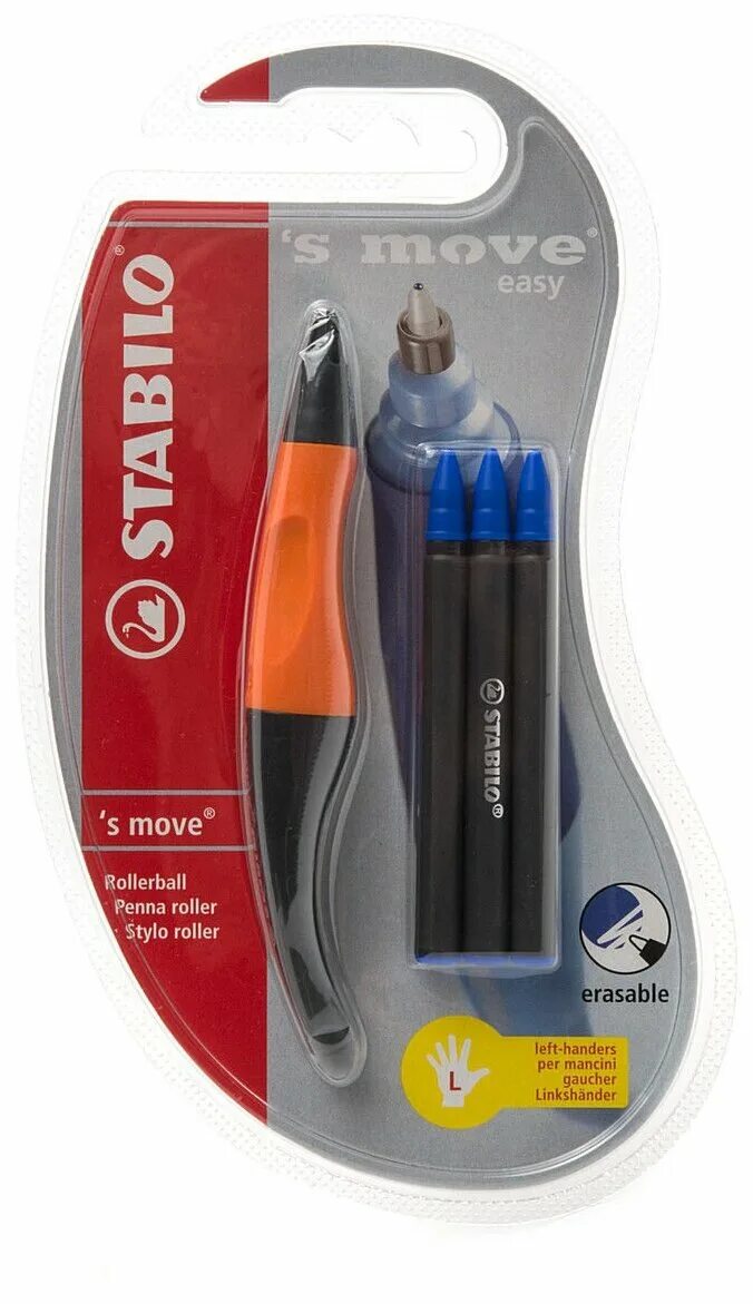 Easymove. Move easily. Ручка для правшей. Ручка для валика. Stabilo ручки фото.