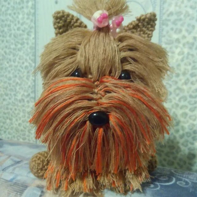 собака амигуруми йорк. йоркширский терьер. вязаная игрушка йоркширский терьер. вязаная собачка йоркширский терьер. йоркширский терьер вязаный.