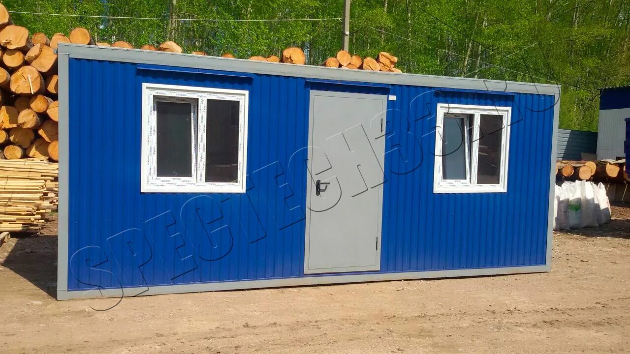 Блок-контейнер бк-6, 6х2,45х2,45 м. 5. Домик для охраны. 4. Жилые будки.