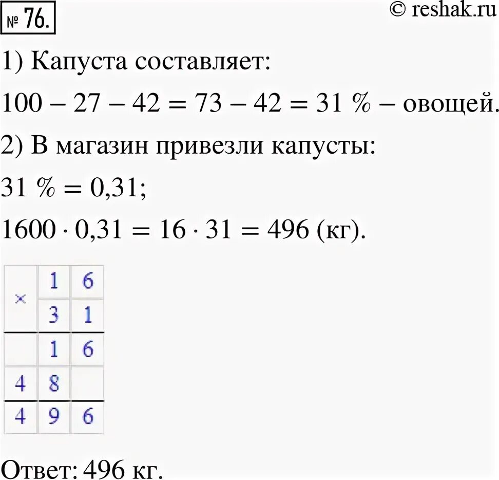 В магазин завезли 360 кг овощей