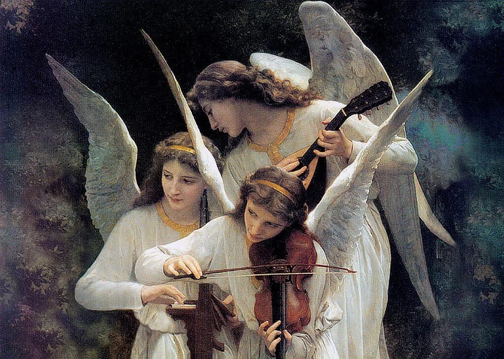 Three angels. Вильям бугро картины Амур ангел. Бугро царица ангелов. Бугро Благовещение.