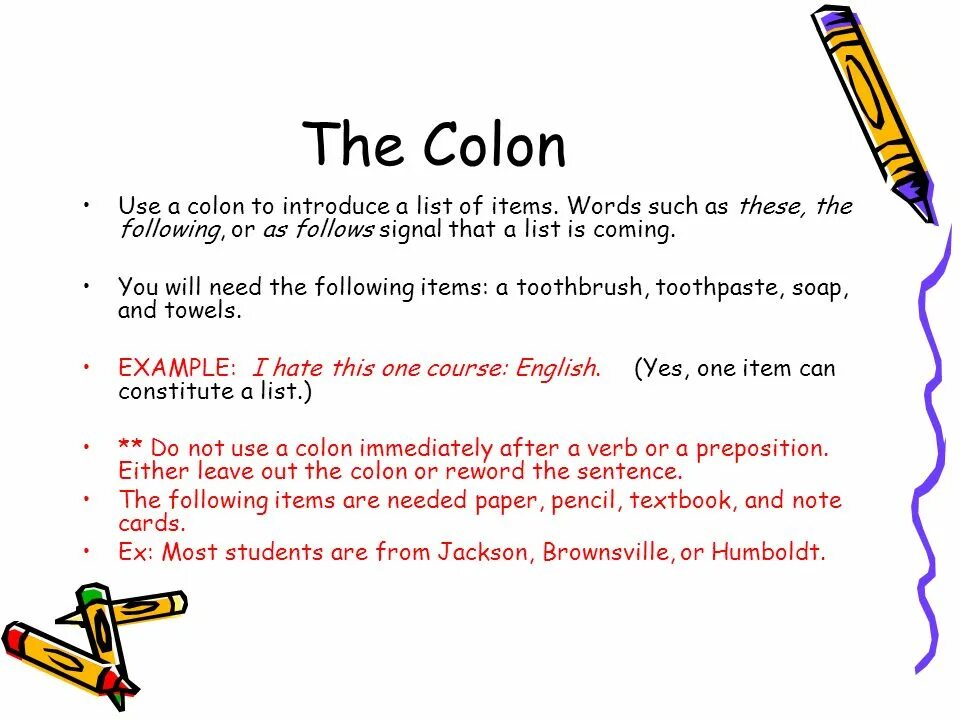 When do you use. When we use colon. when to use colon.