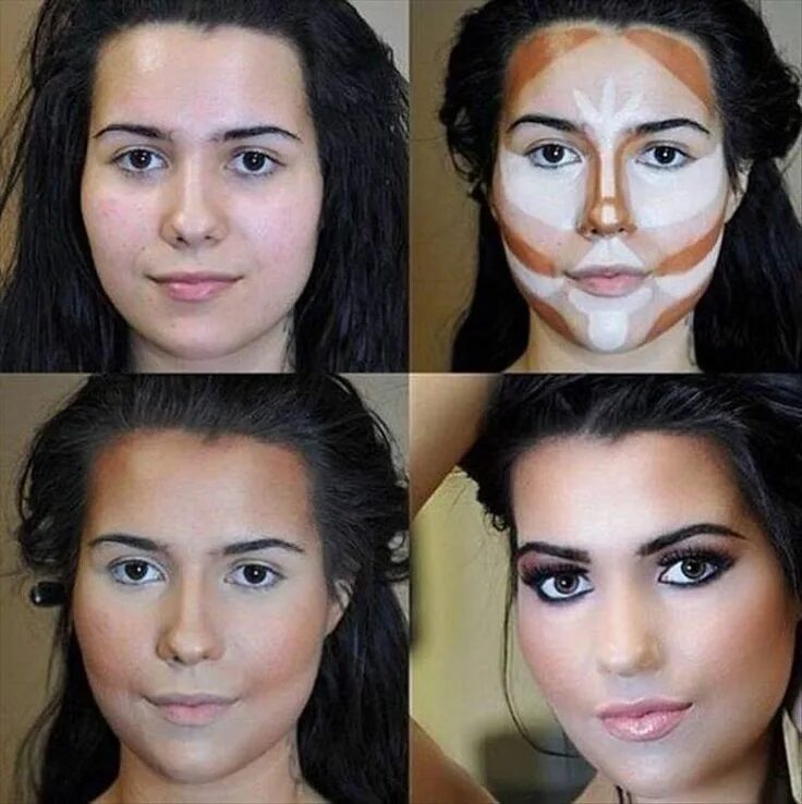 Как сделать лицо уже с помощью макияжа How To Contour & Highlight for Beginners Roxette Arisa Contour makeup tutorial,