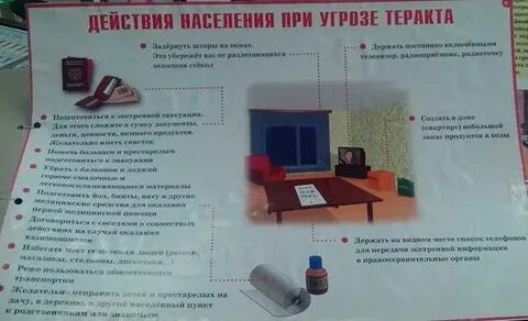 Действия населения при угрозе