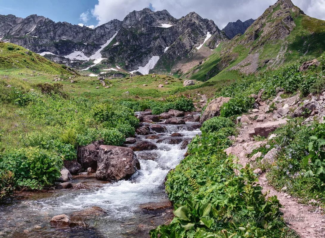 горная река в альпах. горный ручей в кашмире (1875). ручей орой алтай. река текос горные ручьи. "горный ручей" водолечебница.