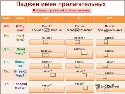Высокой какой падеж прилагательных. Высокой какой падеж прилагательных