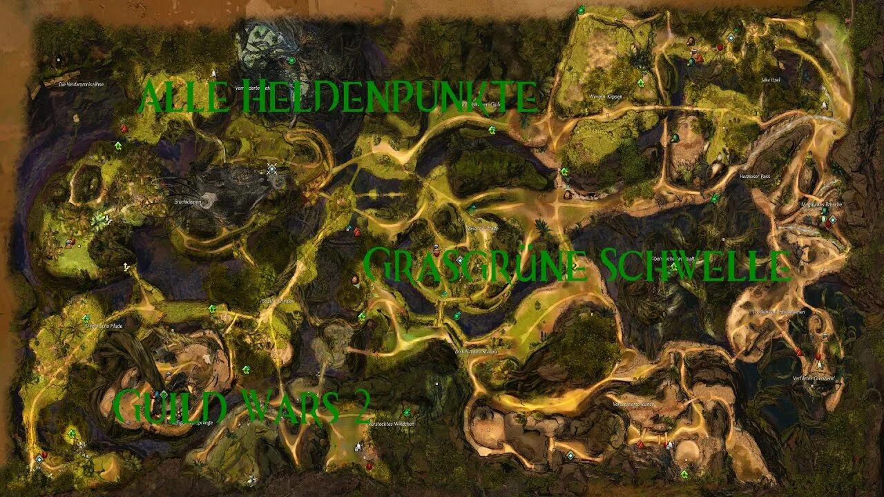 Verdant sampi. Gw2 verdant brink. verdant brink gw2 points of interest. guild wars 2 карта. verdant настольная игра.