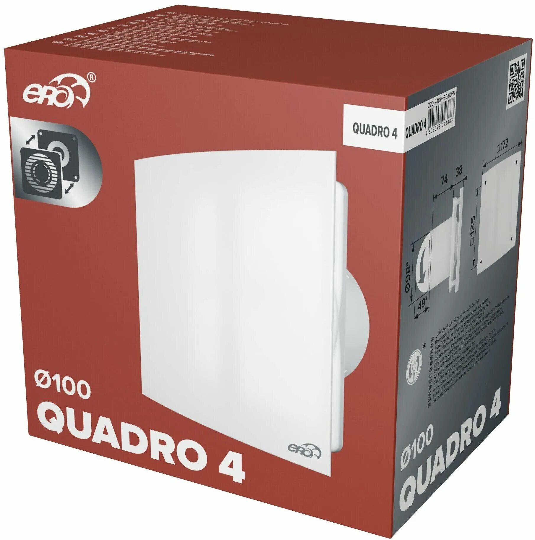 осевой вентилятор era quadro 5. вентилятор вытяжной quadro 4c onyx, d100 , с обратным клапаном. вентилятор era quadro 5c, вытяжной, 125мм. вентилятор quadro 4c-02. Quadro 5с вентилятор вытяжной с обратным клапаном d123.