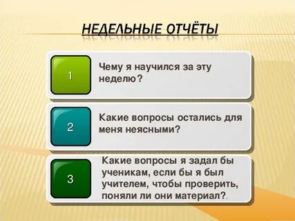Недельный отчет