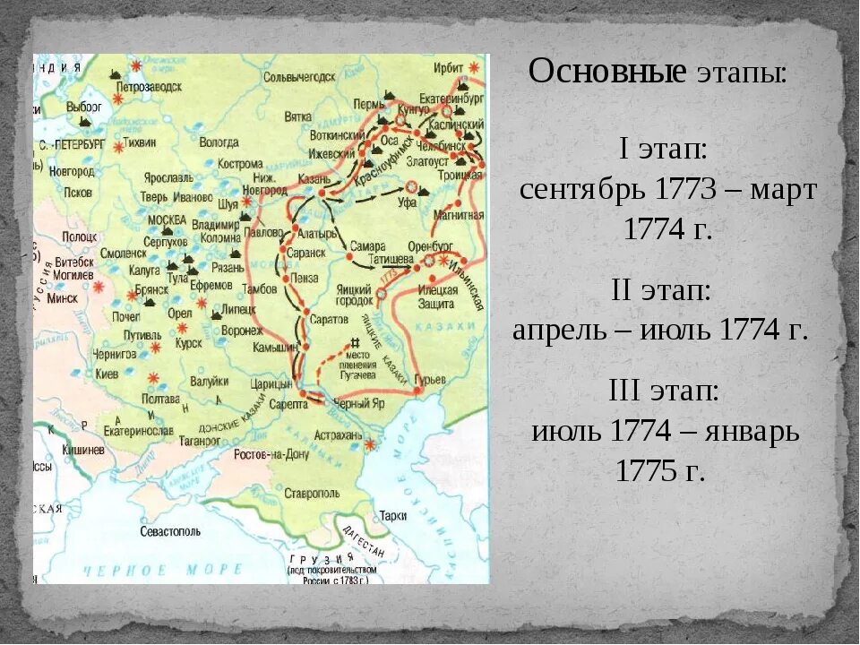 Пугачев какой год восстания. Карта Восстания Пугачева 1773-1775. Карта Восстания Пугачева 1773-1775 ЕГЭ. Восстание под предводительством Емельяна Пугачева карта. 2 Этап Восстания Пугачева карта.