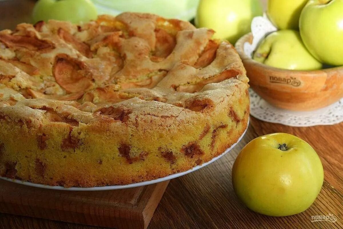 Рецепт простого вкусного яблочного пирога