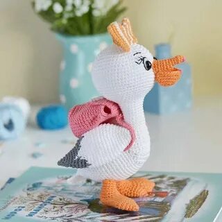 Гусь связанный крючком