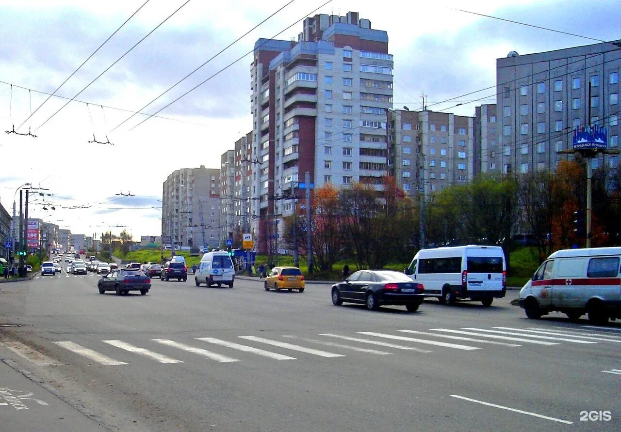 Мурманск, ул.Кольский проспект, д.80 на карте города