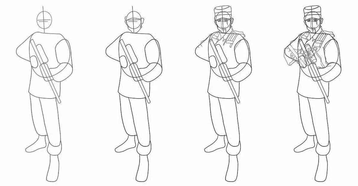Военный рисунок карандашом легкий. Солдат сбоку рисунок. Рисунок солдату. Солдат рисунок для срисовки. Солдат рисунок карандашом.