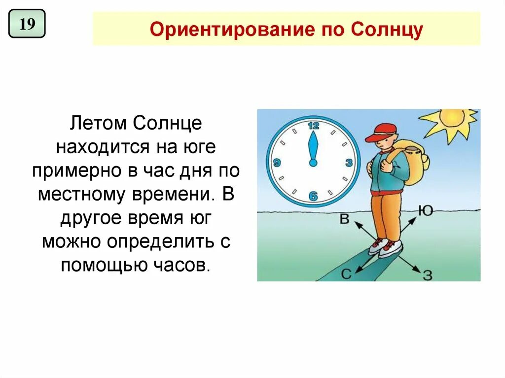 Что сегодня идет по солнцу. Ориентирование по солнцу и тени. Схема ориентирования по солнцу. Ориентация по солнцу. Нарисуйте схему ориентирования по солнцу..