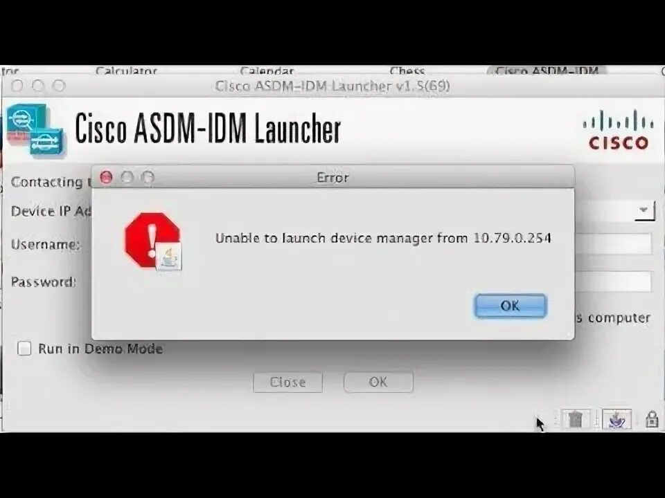 Ошибка unable to launch. Cisco asdm-idm launcher. launcher-device.