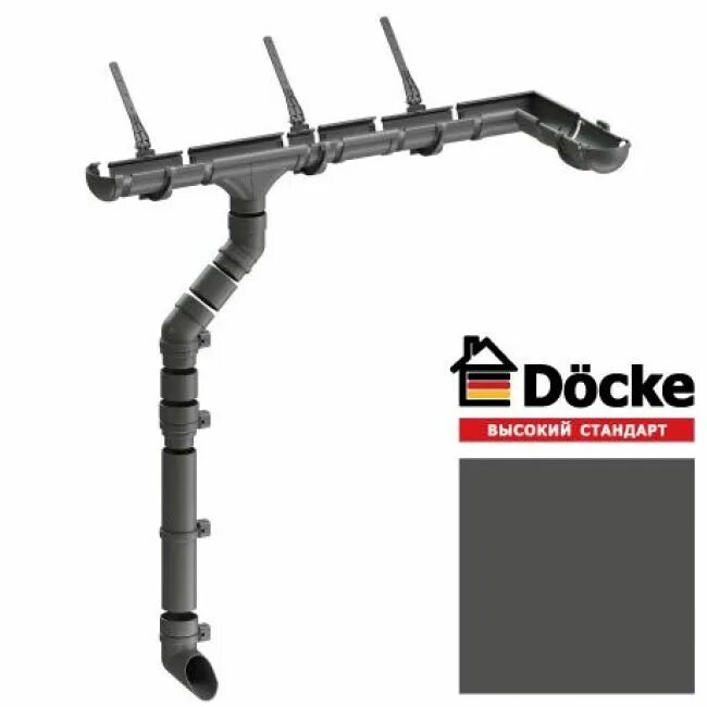 Водосточная система döcke lux. Монтаж docke premium. Соединитель желобов döcke standard белый. Монтаж docke premium. Схема монтажа водосточной системы деке премиум.