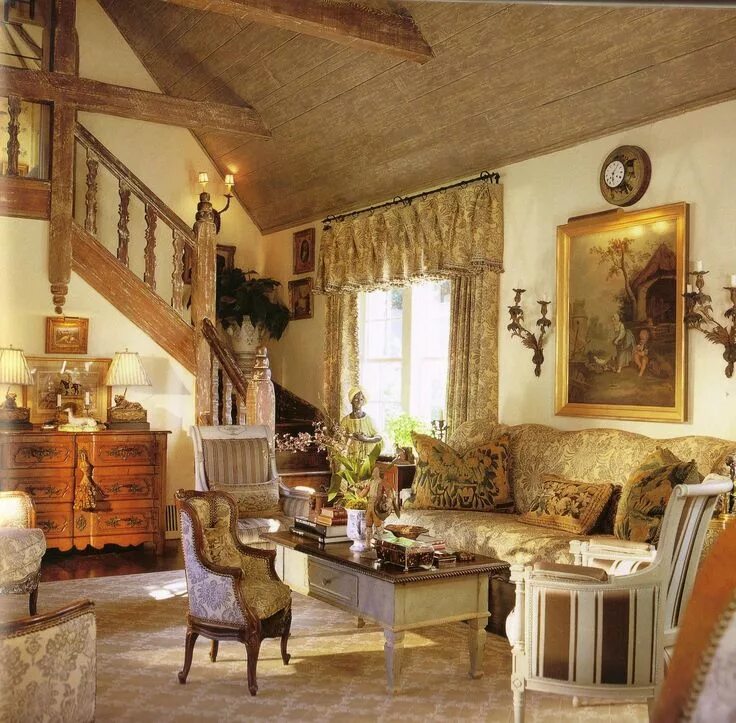 Интерьер французского загородного дома 15 Homey Country Cottage Decorating Ideas for Living Rooms Home Design Lover Fre