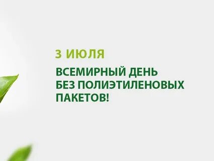 День отказа от полиэтиленовых пакетов