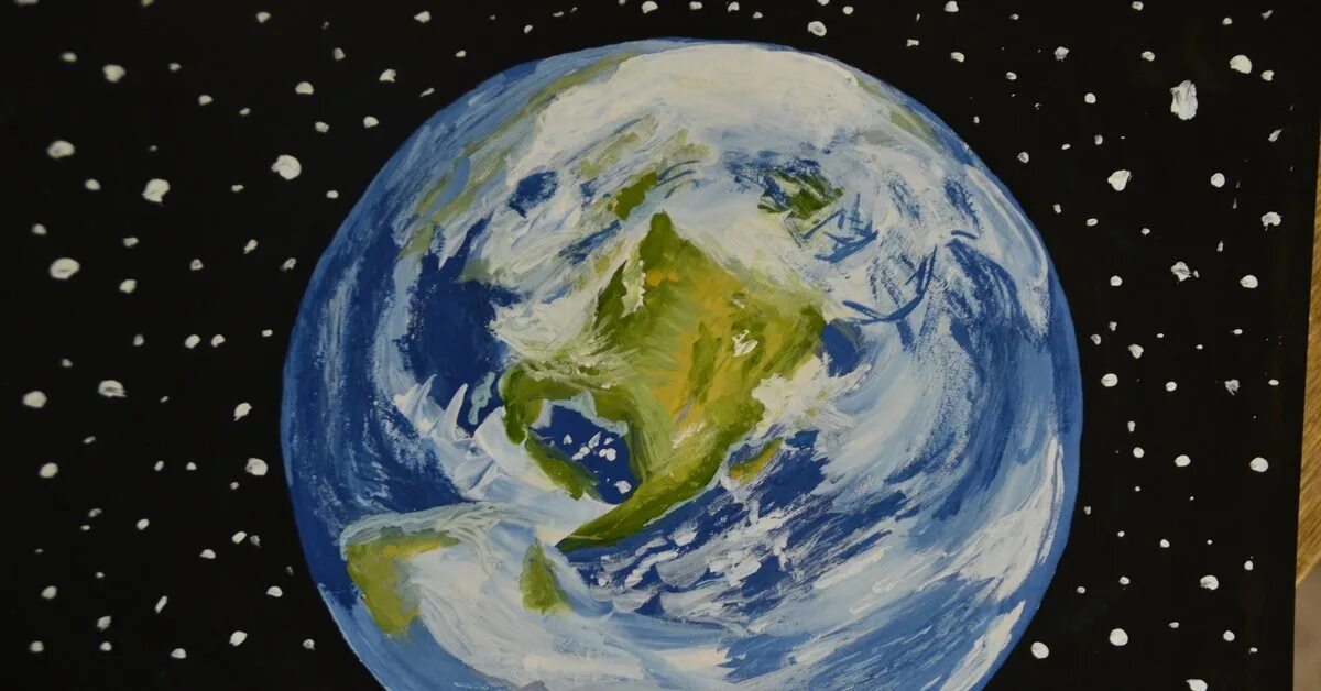Картина земля из космоса. Планеты гуашью. Рисунок на тему космос. Земля рисунок.