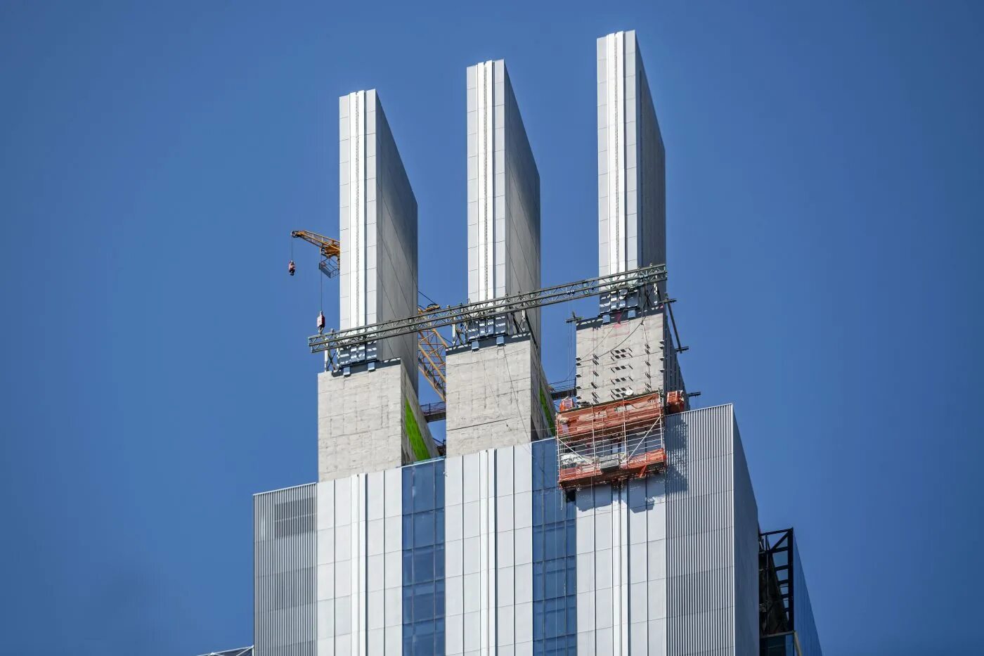 Шпиль небоскреба. 425 park avenue. фундамент небоскреба. фундамент небоскребов нью йорка.