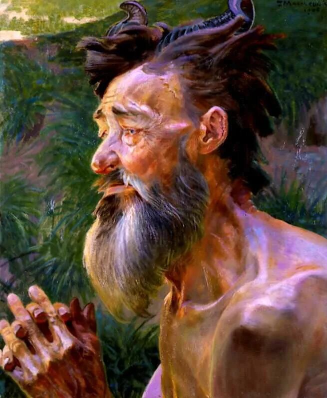 Пан миф читать. Яцек мальчевский. яцек мальчевский художник. фавн пан. мальчевский картины символизм.