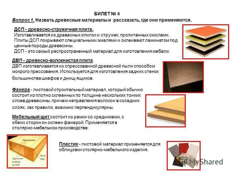 Материал и размеры изделия материал
