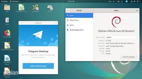 Debian install gnome