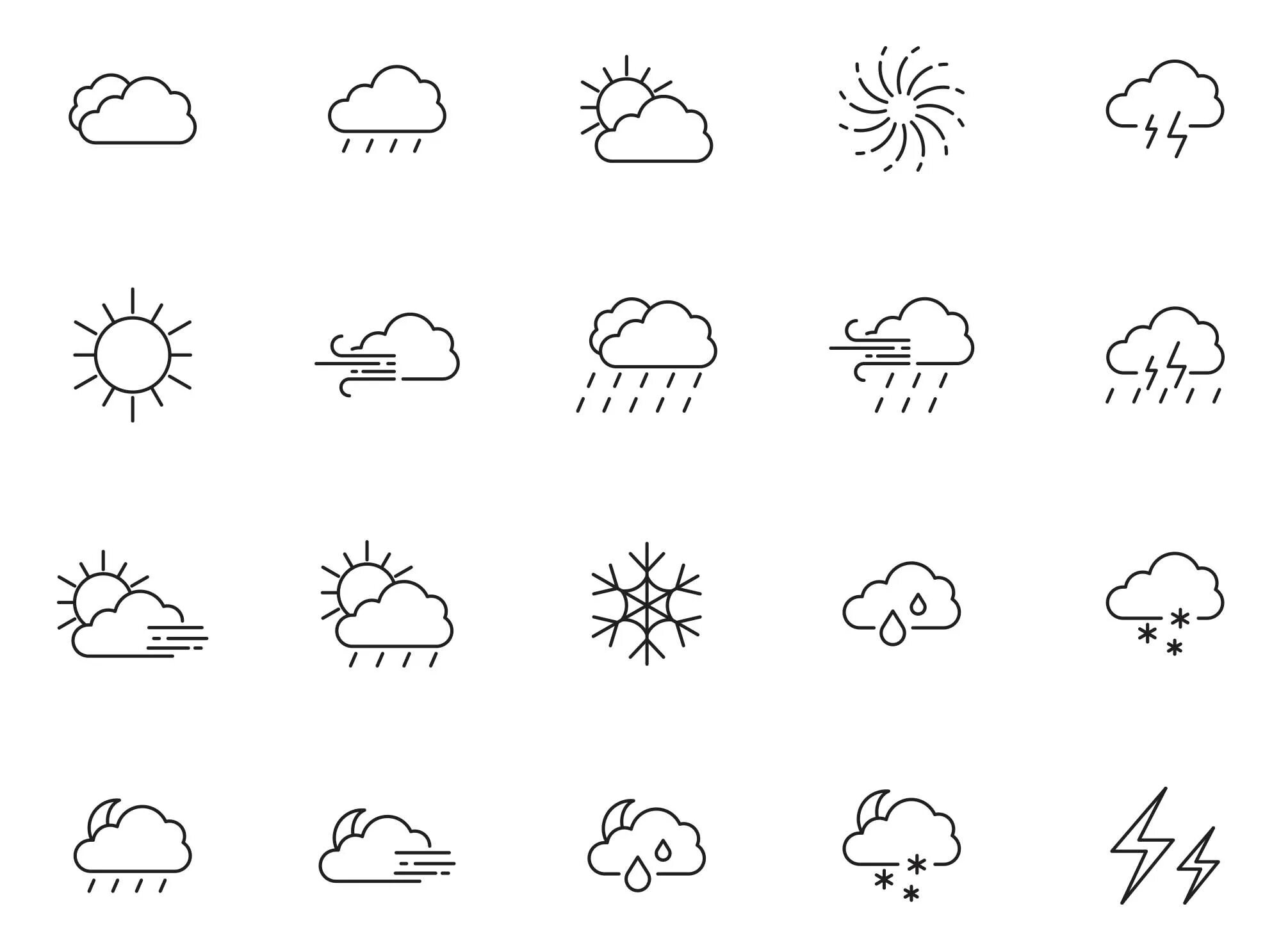 Иконки погоды. Погодные пиктограммы. Погодные условия иконка. Погода значки вектор. Скрипты погоды