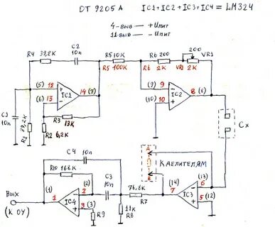 Схема мультиметра dt9205a