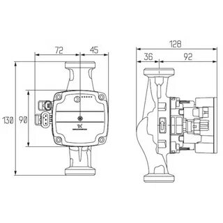 Схема циркуляционного насоса grundfos