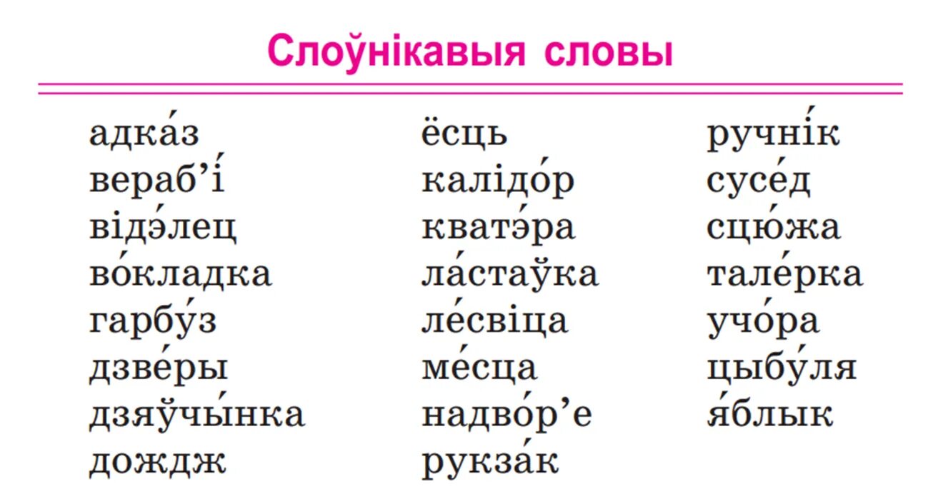 Словарные слова. Словарные слова белорусский язык. Словарные слова 3 класс по белорусскому языку. Словарные слова 2.