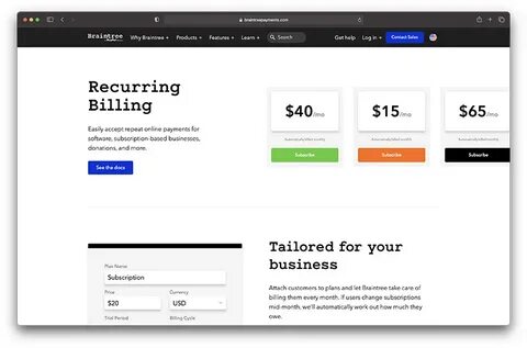 Payment page